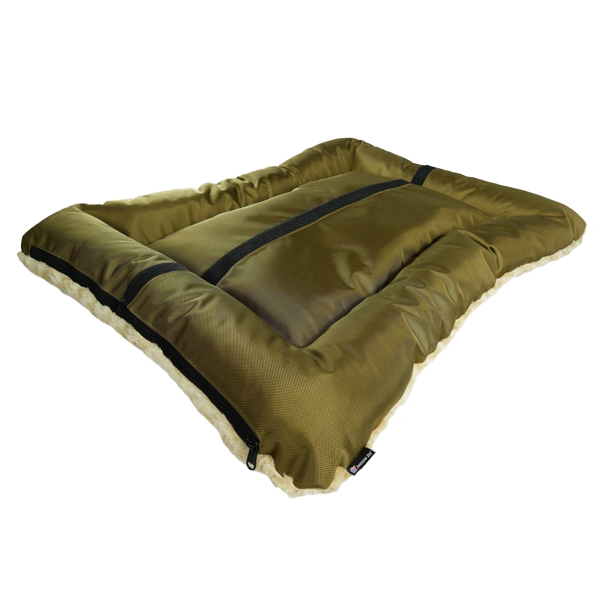 Dog Bed - Rectangle Bolstered Furvana™ 'Cloud' - Paws & Purpose