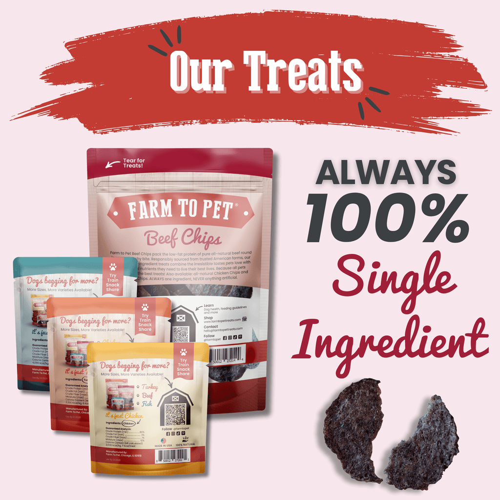 Puppy Packs 'n Snacks Dog Treat Starter Pack | Single-Ingredient Training Treats Farm To Pet