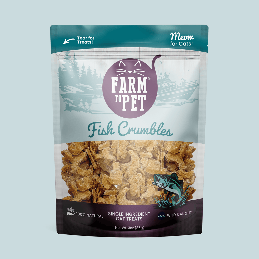 Fish Crumbles for Cats | All-Natural Fish Cat Treats Farm To Pet