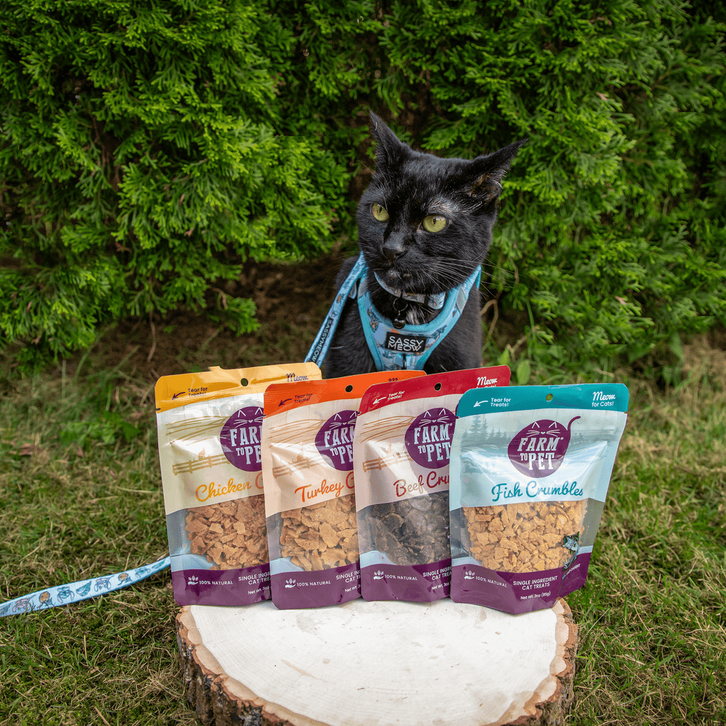 Beef Crumbles Cat Treats | High Protein Treats for Cats Farm To Pet
