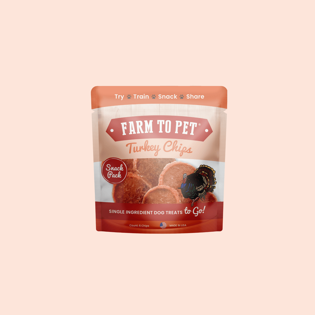 Turkey Chips Snack Pack Bundles | Low Allergen Treats for Training Farm To Pet