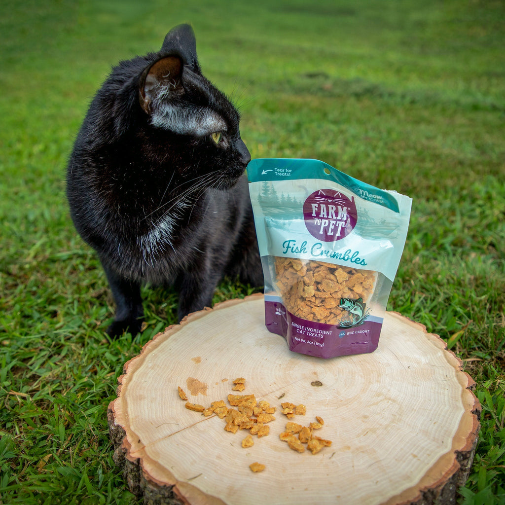 Fish Crumbles for Cats | All-Natural Fish Cat Treats Farm To Pet