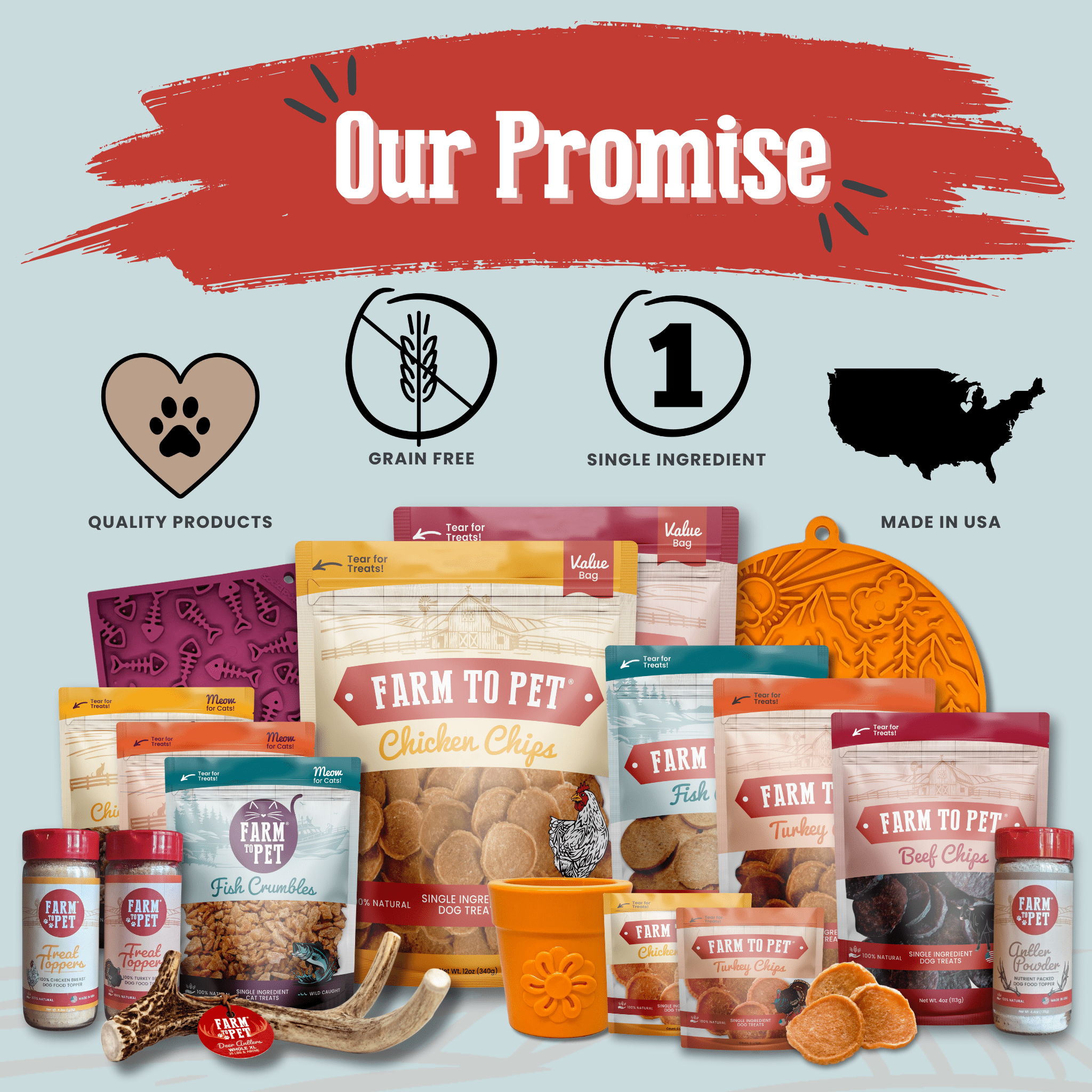 Puppy Packs 'n Snacks Dog Treat Starter Pack | Single-Ingredient Training Treats Farm To Pet