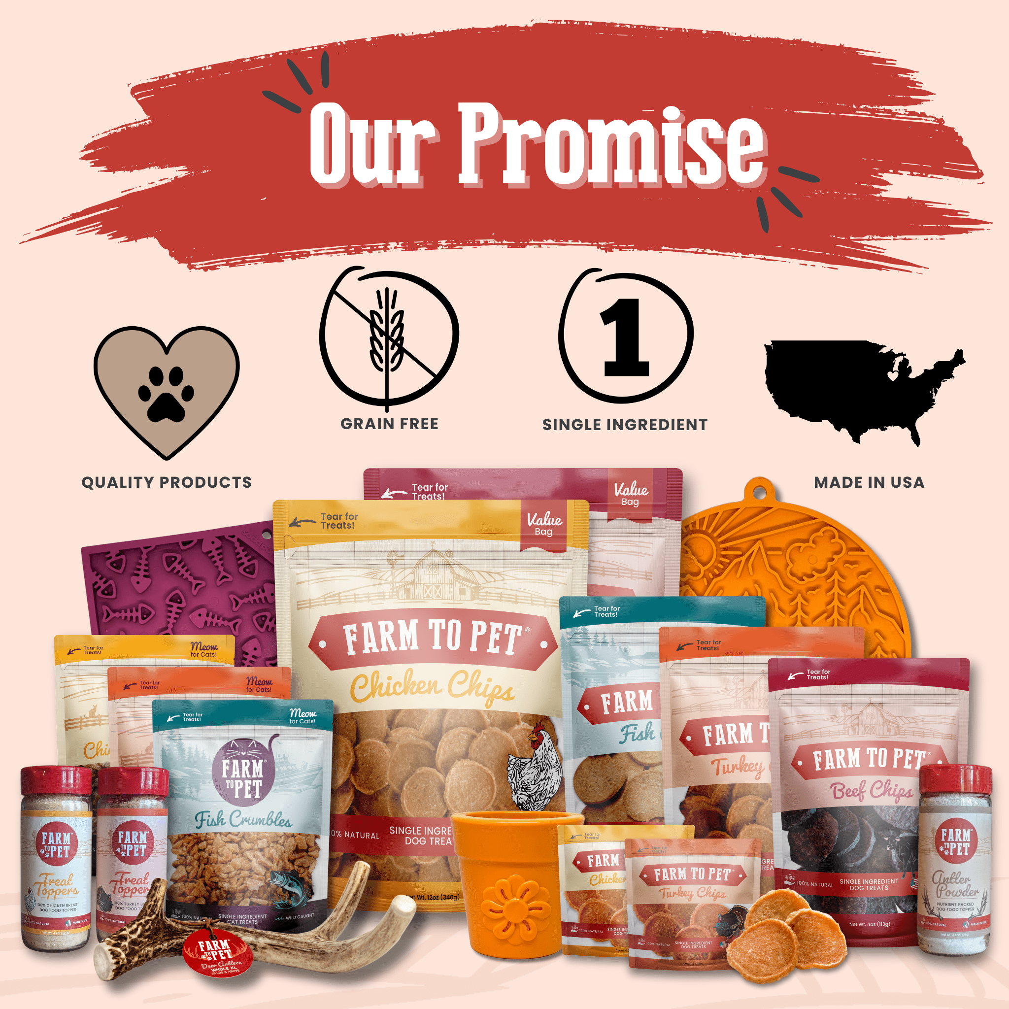 Puppy Packs 'n Snacks Dog Treat Starter Pack | Single-Ingredient Training Treats Farm To Pet