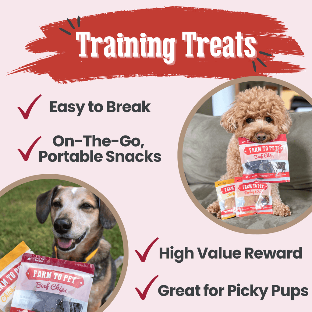 Puppy Packs 'n Snacks Dog Treat Starter Pack | Single-Ingredient Training Treats Farm To Pet