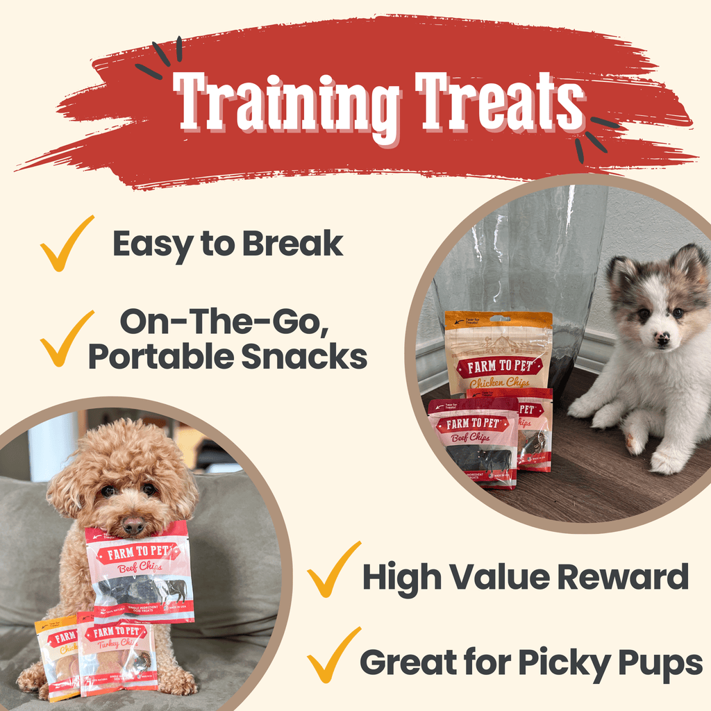 Puppy Packs 'n Snacks Dog Treat Starter Pack | Single-Ingredient Training Treats Farm To Pet