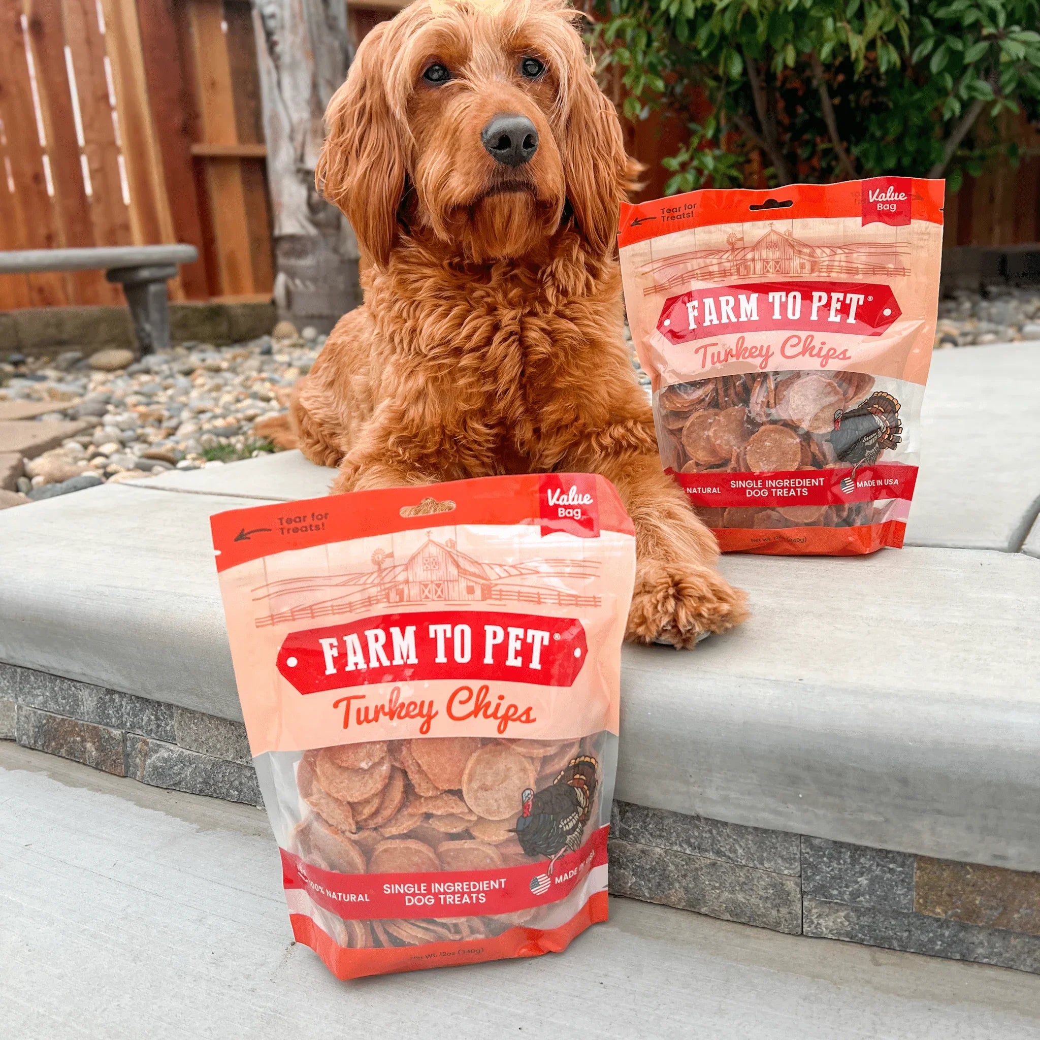Turkey Chips for Dogs | All-Natural Single-Ingredient Healthy Dog Treats Farm To Pet